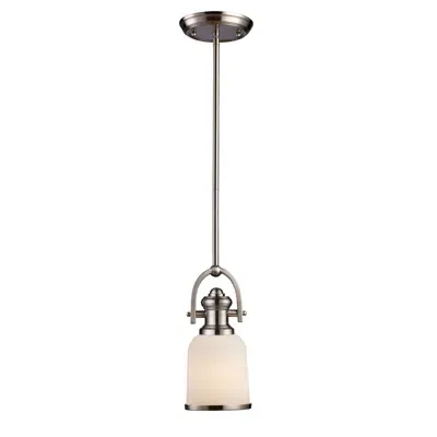 Dimond Home Elk Lighting Brooksdale Pendant In Satin Nickel