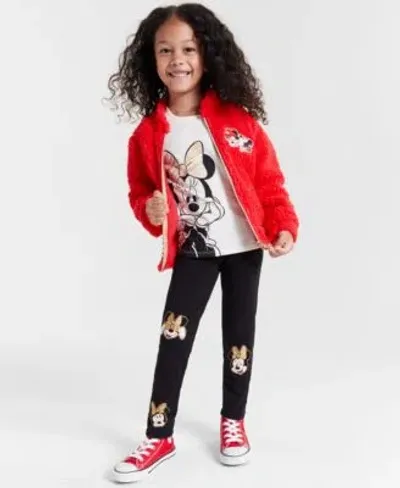 Disney Kids' Girls Minnie Mickey Jacket Legging 2 Piece Set In Multi