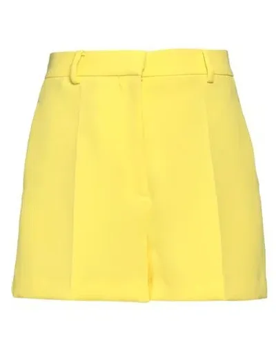 Dmn Paris Woman Shorts & Bermuda Shorts Yellow Size 2 Polyester