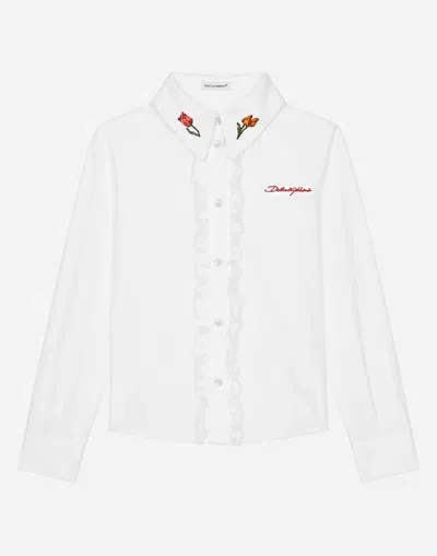 Dolce & Gabbana Camicia Manic. Lunga In White