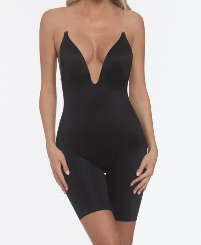 Dominique Women's Unity Low Back Thigh Shaper Bodysuit In Black