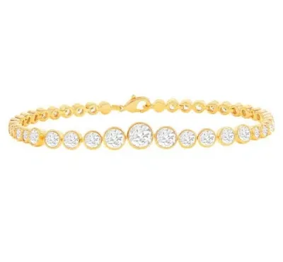 Donatello Gian Graduated Tennis Bracelet In Gold