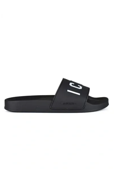 Dsquared2 Sliders Icon  In Rubber In Black