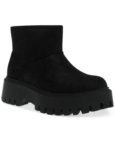 Dv Dolce Vita Women's Lonny Cozy Platform Lug Booties In Black