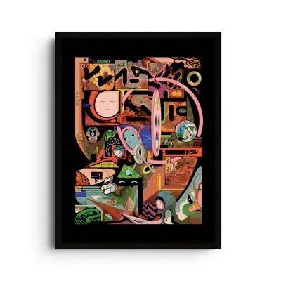 East Side Studio London Black Astro Junk - Giclee Fine Art Print - Small