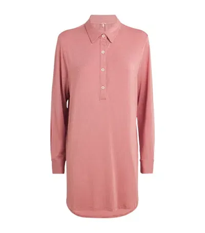 Eberjey Giselle Boyfriend Sleepshirt In Pink