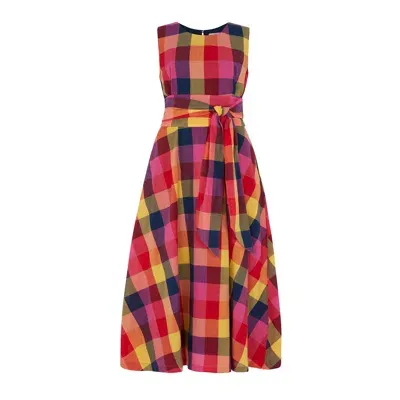 Emily And Fin Women's Roberta Jaipur Plaid Dress In Multi