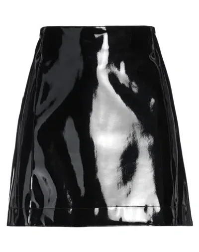 Emporio Armani Woman Mini Skirt Black Size 10 Polyester, Lyocell