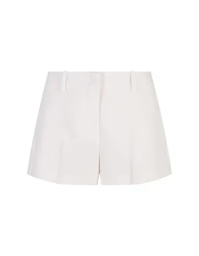 Ermanno Scervino White Tailored Shorts In Neutrals