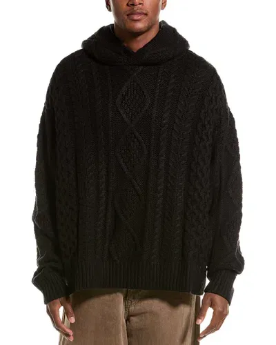 Essentials Fear Of God  Cable Hoodie In Black