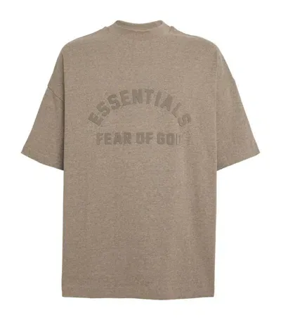 Essentials Oversized Logo T-shirt In Grey