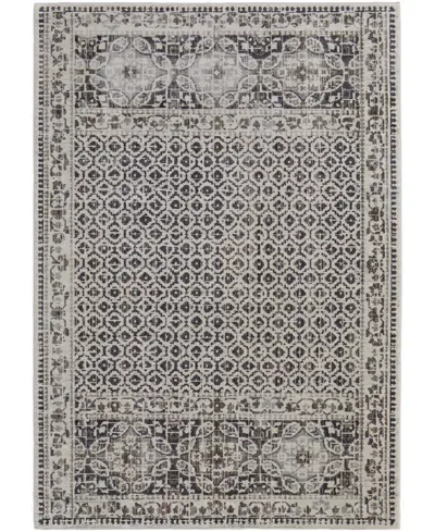 Feizy Kano 3874f 6'7"x9'6" Area Rug In Ivory