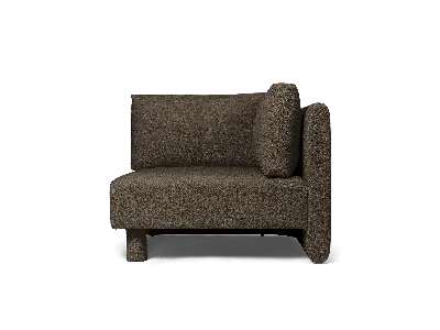 Ferm Living Dase Sofa Corner Soft Bouclé In Brown