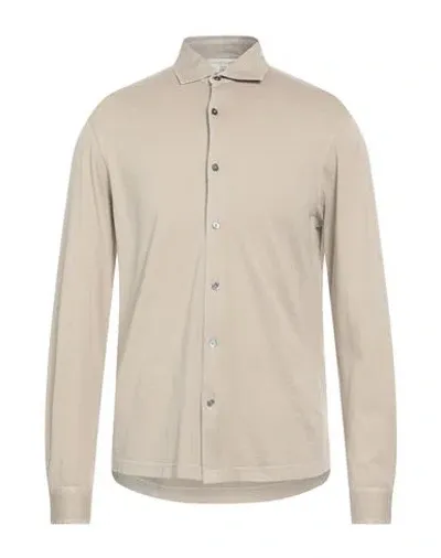 Filippo De Laurentiis Man Shirt Beige Size 42 Cotton