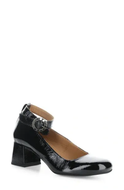 Fly London Sazi Ankle Strap Pump In 000 Black Nappalak