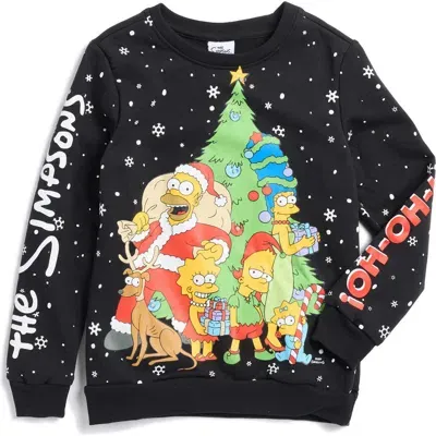 Freeze X The Simpsons™ Kids' Christmas Sweatshirt In Black