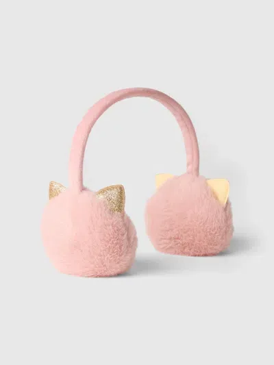 Gap Babies' Toddler Cat Earmuffs In Dull Rose Pink