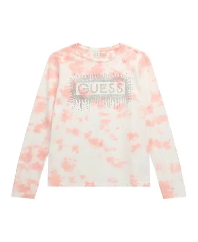 Guess Kids' Big Girls Tie Dye Long Sleeve T-shirt