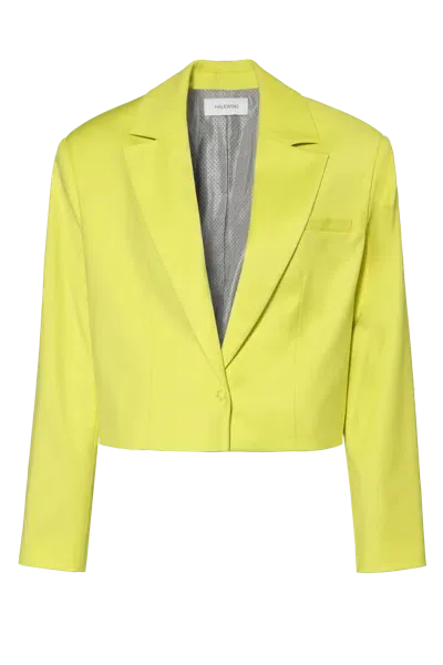 Halewski Blazer Lora Wild Lime In Flax Yellow