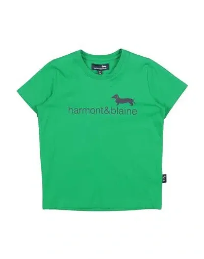 Harmont & Blaine Babies'  Toddler Boy T-shirt Green Size 6 Cotton