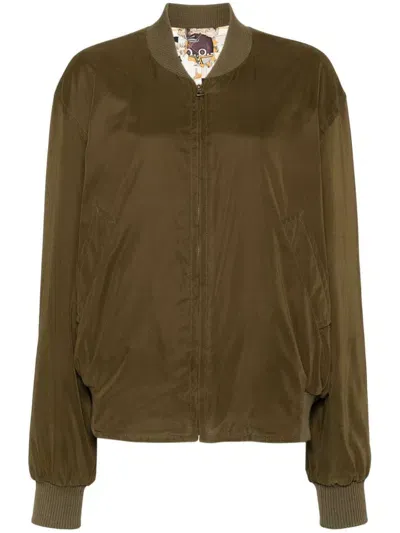 Pre-owned Hermes 1990-2000s Reversible Bomber Jacket In Neutrals