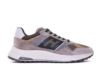 Hogan Sneakers In Brown/black/grey