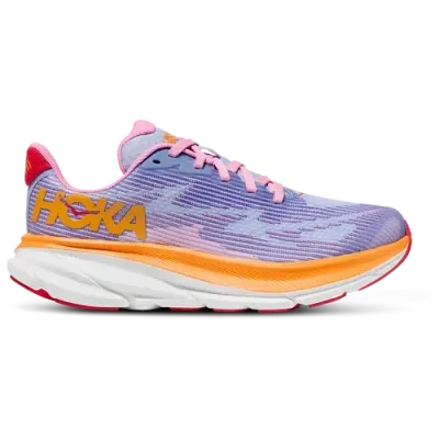 Hoka Kids' Girls  Clifton 9 In Orange/purple