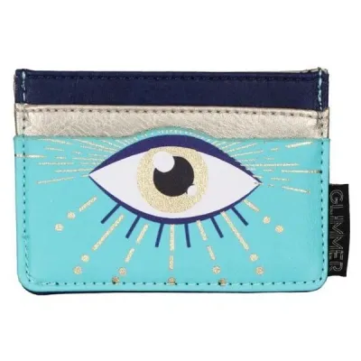 House Of Disaster Glimmer Eye Card Holder In Green