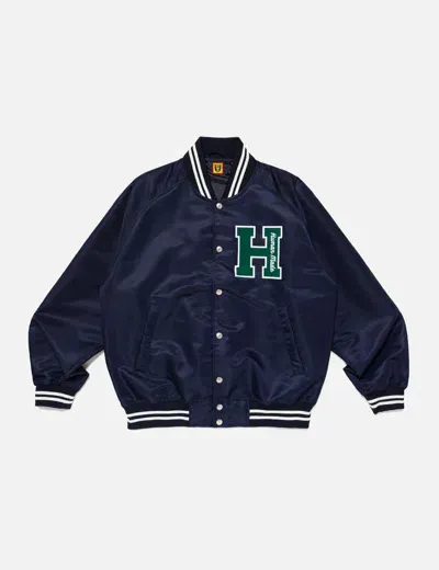 Human Made Nylon Stadium Jacket In Blue