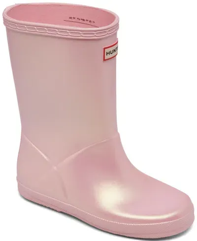 Hunter Babies' Toddler Girls' Original First Classic Nebula Rain Boots From Finish Line In Bella