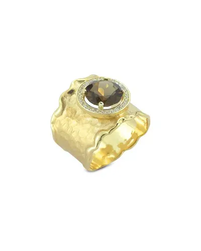 I. Reiss 14k 1.91 Ct. Tw. Diamond & Smokey Topaz Ring In Gold