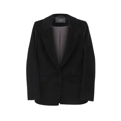 Iráro Women's Velvet Jacket - Black