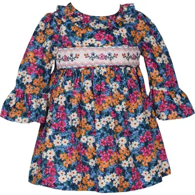 Iris & Ivy Pierrot Floral Dress In Navy