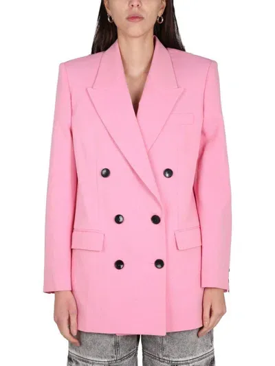 Isabel Marant Women Nevim Double-breasted Jacket In Pink