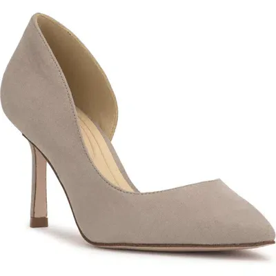 Jessica Simpson Darnis Pointed Toe Half D'orsay Pump In Slate Grey