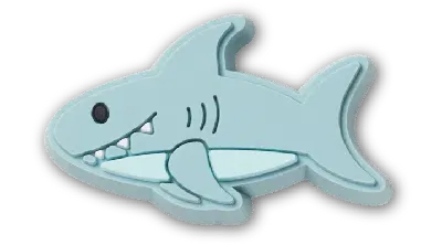 Jibbitz Kids' Cartoon Shark In Blue