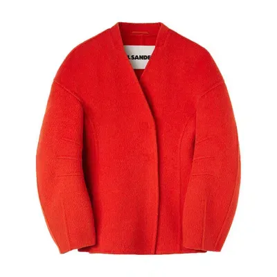 Jil Sander Coats & Jackets In Red