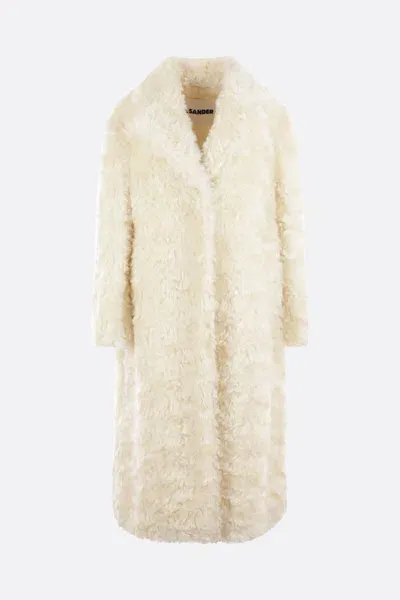 Jil Sander Coats In Cream