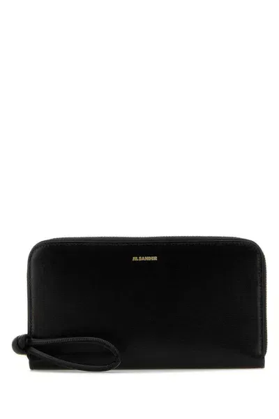 Jil Sander Small Leather Goods In Black