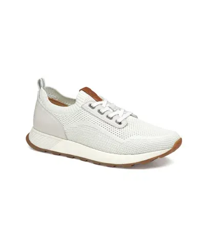 Johnston & Murphy Men's Kinnon Knit Jogger Sneakers In Off White Knit