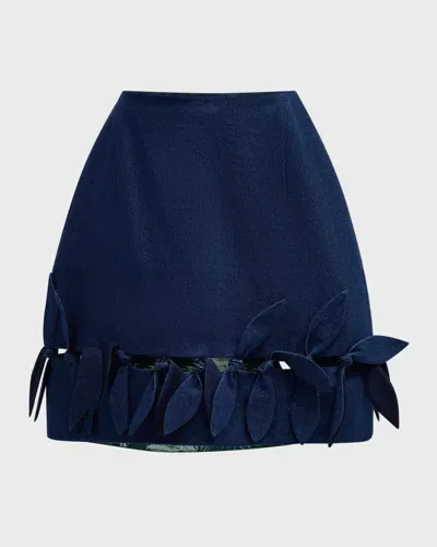 Jonathan Cohen Denim Tie Mini Skirt