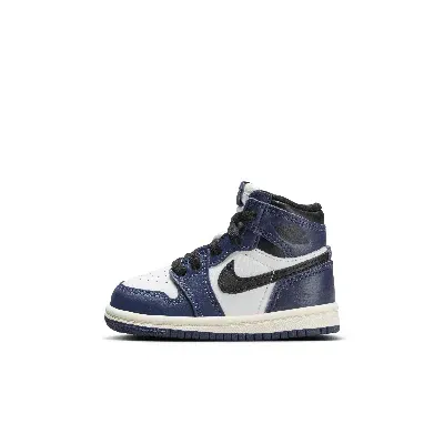 Jordan 1 Retro High Og "midnight Navy" Baby/toddler Shoes In Blue