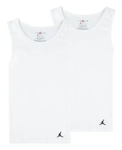 Jordan Kids' Big Boys Flight Base Tank, Pack Of 2 In White