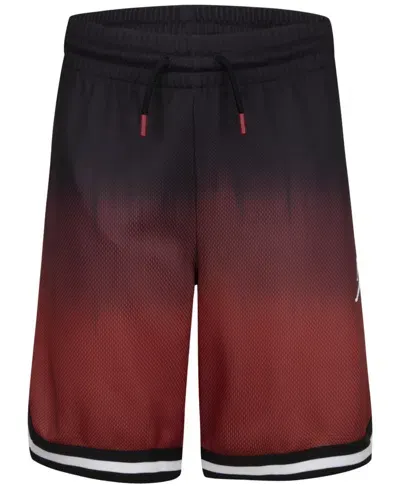 Jordan Kids' Big Boys Ombre Mesh Short In Gym Red