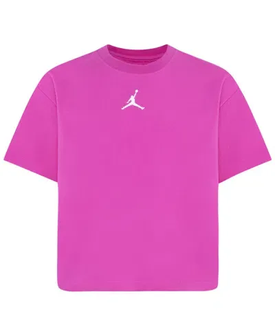 Jordan Kids' Big Girls Essentials Tee In Pink