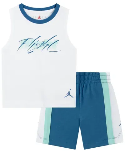 Jordan Kids' Little Boys Double Flight Tank Top And Shorts Set In U1rindustr