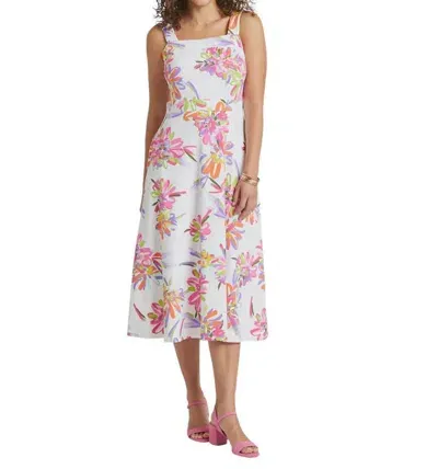 Jude Connally Kaia Midi Dress In White Floral