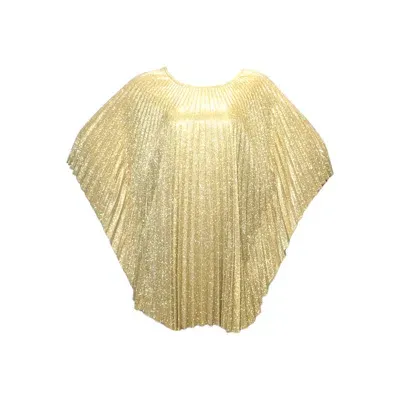 Julia Clancey Women's Golden Sparkles Madam Mini Pleated Kaftan