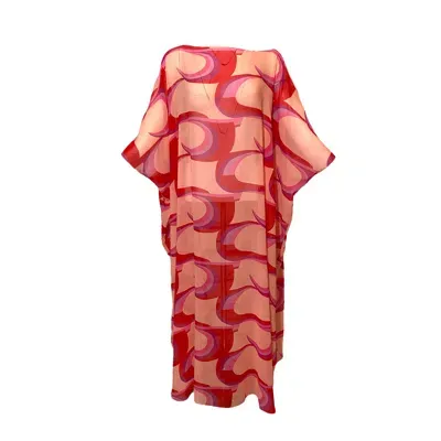 Julia Clancey Women's Pink / Purple Jc Madam Palm Springs Pink Raspberry Kaftan In Pink/purple