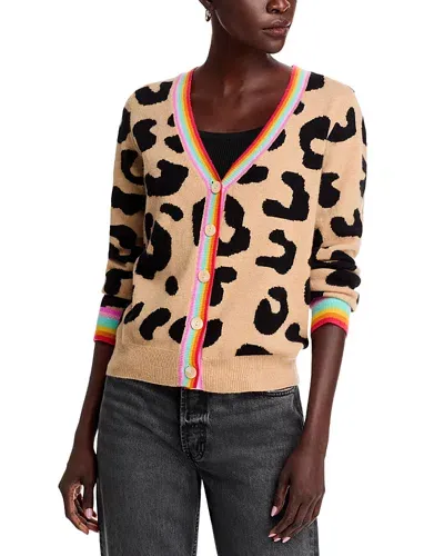 Jumper 1234 Cashmere Rainbow Leopard Cardigan